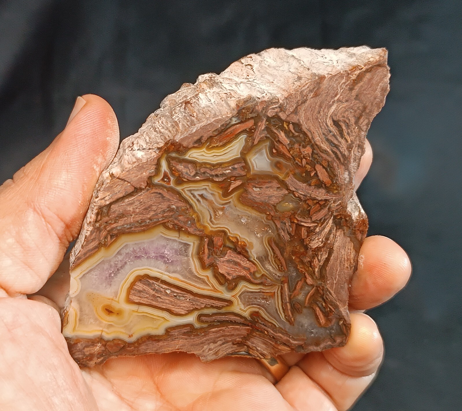 525g/1.16 lb turkish quartz rhyolite agate stone ,customs duty included,