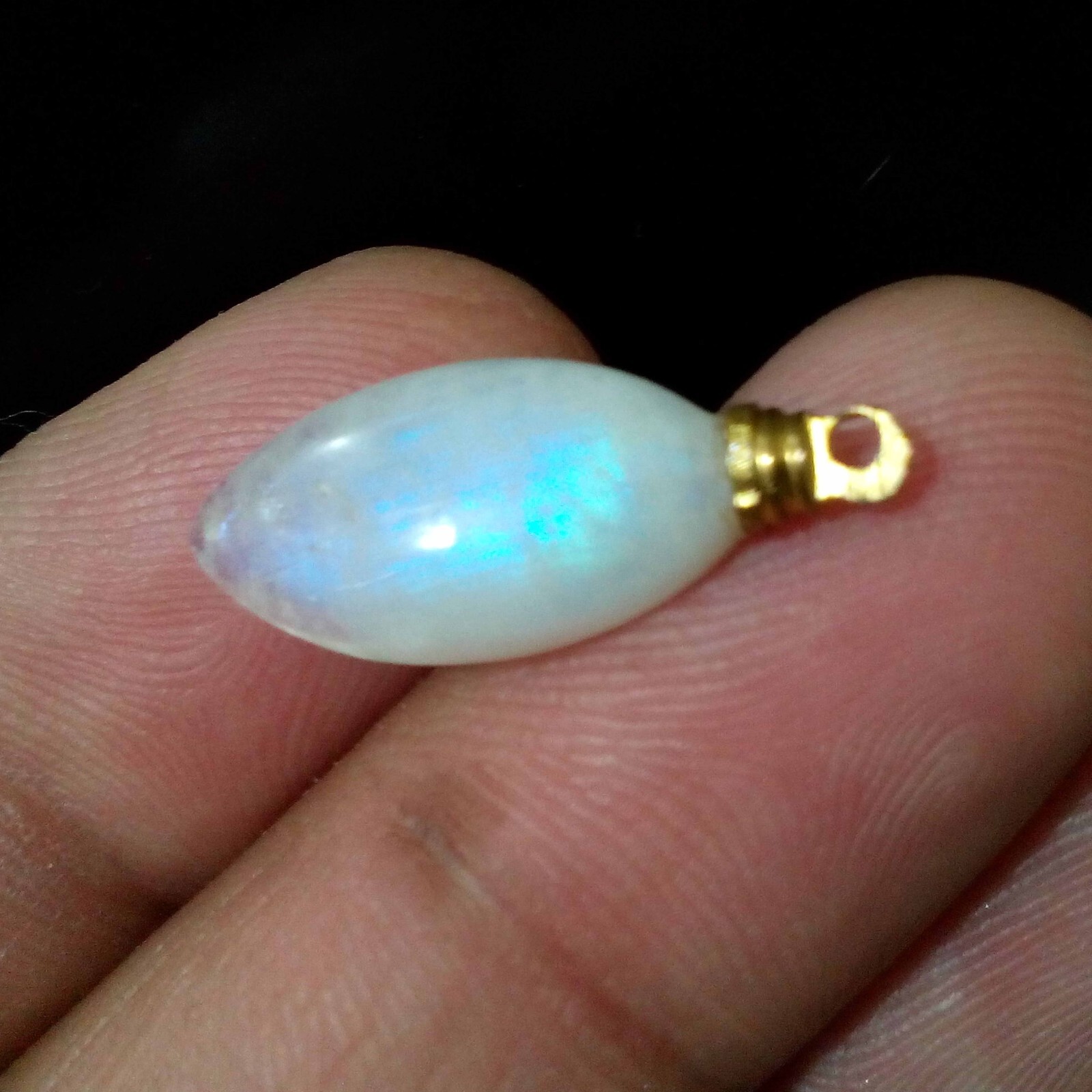 AAA+ Unique Rainbow Moonstone Cabochon Drill Marquise Shape 8 Crt Loose Gemstone