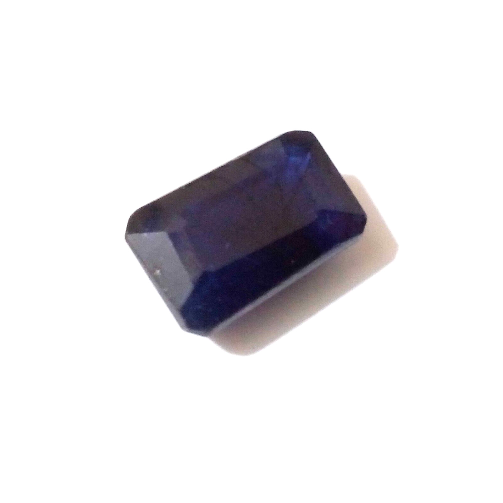 Gorgeous Rare Blue Sapphire Faceted Emerald Shape 5 Crt Sapphire Loose Gemstone