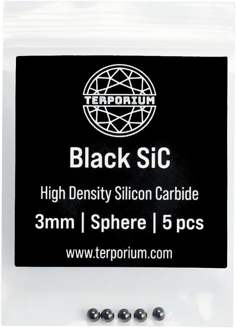 3Mm Sic Spheres (Pack of 5) | 100% Silicon Carbide | Smooth Flawless 3Mm round B