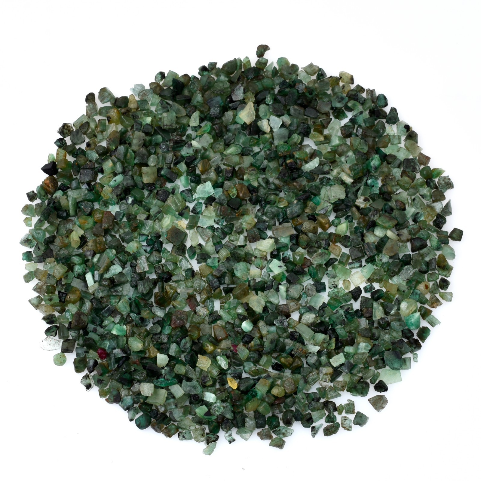 Natural Emerald Rough: May Birthstone, 3-6 MM Gemstone Jewelry Making (50 Pieces