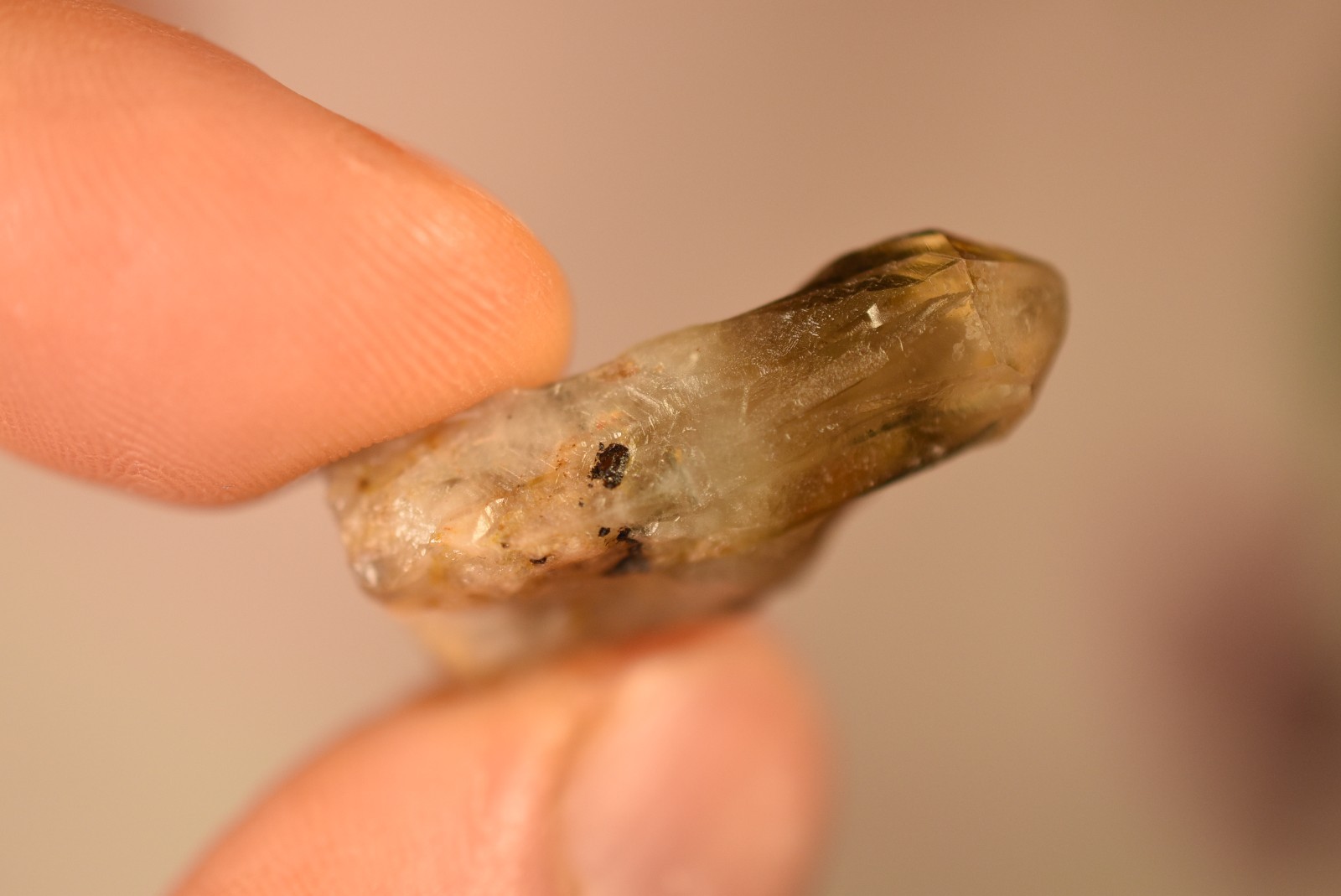 *AUSTRALIAN* CITRINE Crystal 2.9cm 4.7g Cluster Cassiterite Inclusion NSW