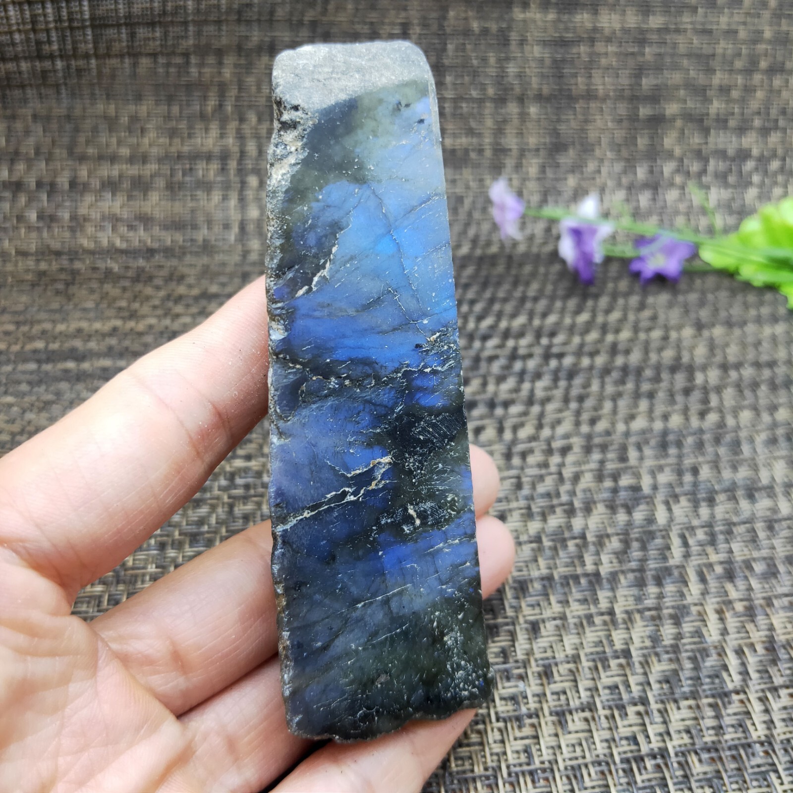 Top Labradorite Crystal Stone Natural Rough Mineral Specimen Healing 111.5g