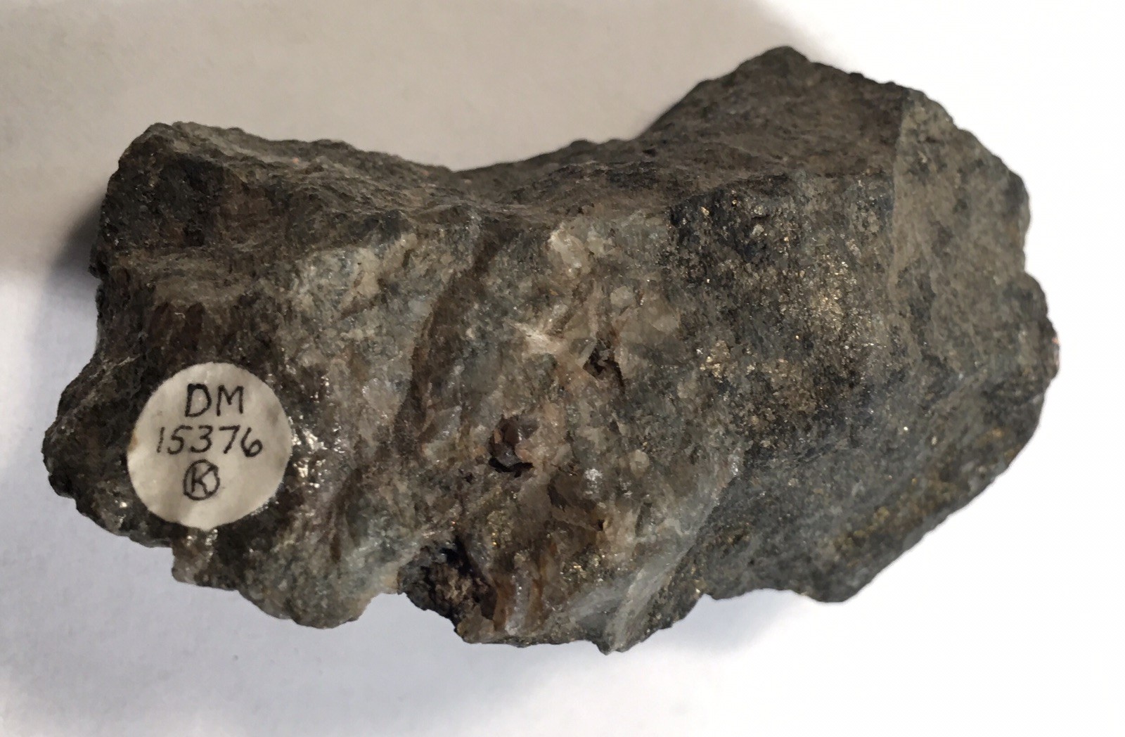 Chalcopyrite, Guanajuato, Mexico. Former Michigan College Of Mines Specimen.