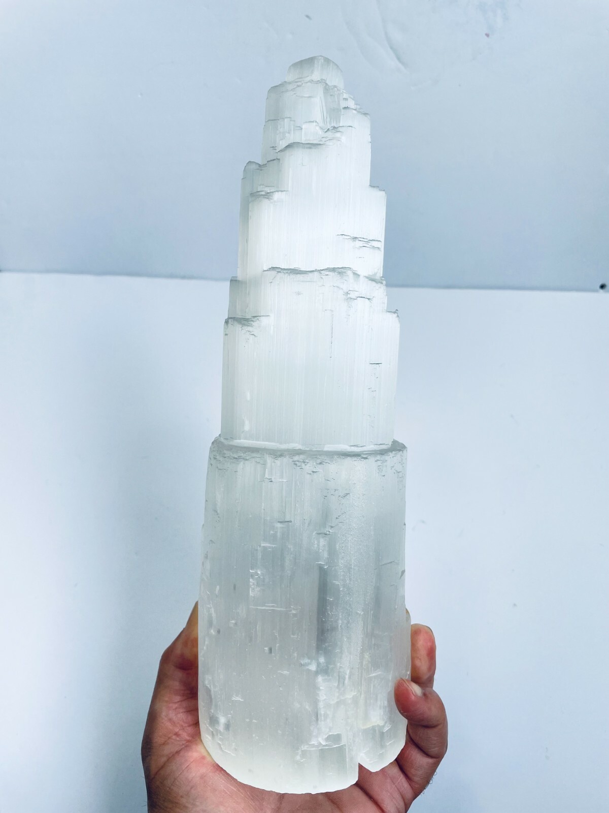 Selenite Crystal Tower Lamp Large 30 cm x 1 (SN012)