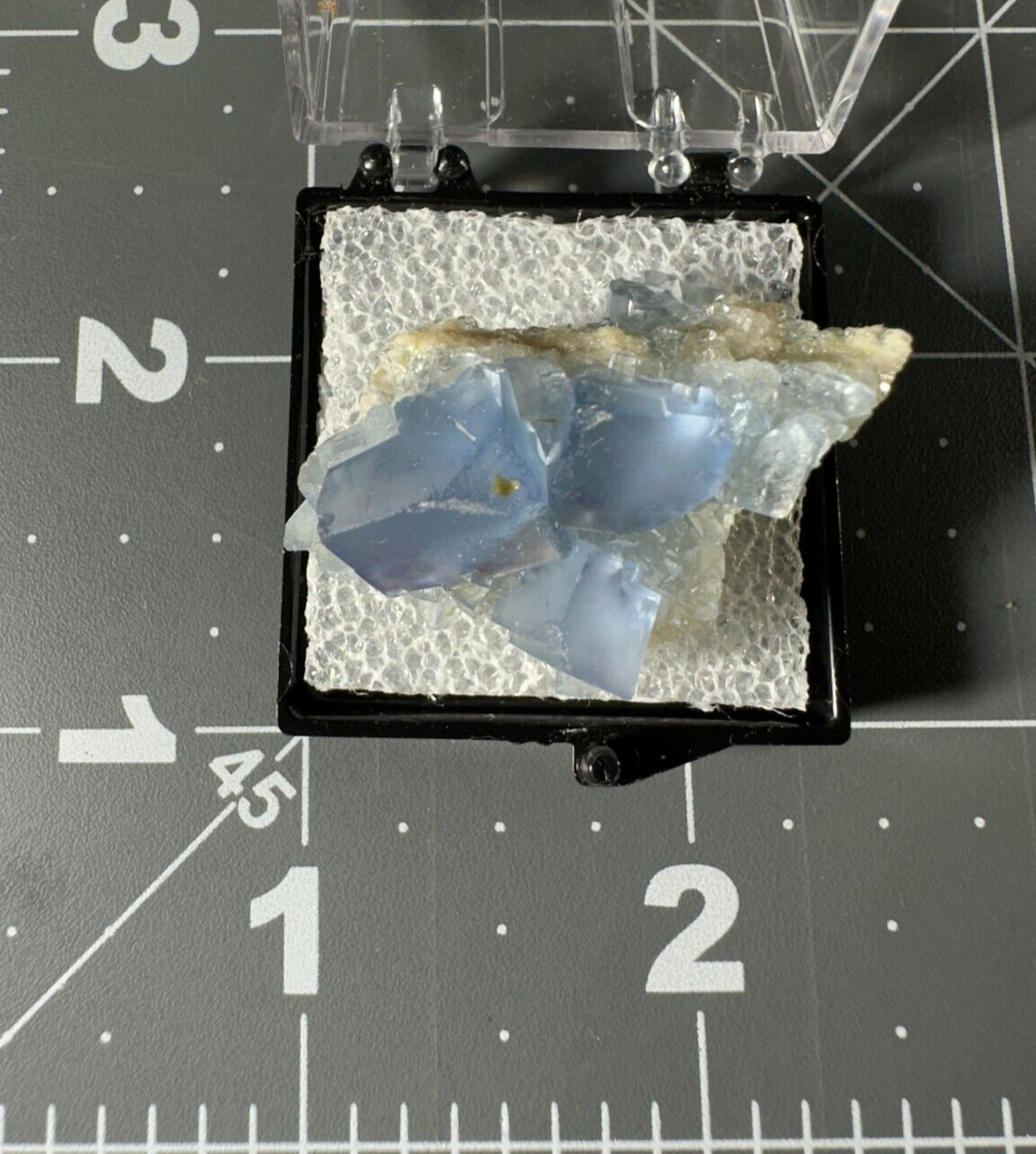 ➤ Thumbnail 1-3/8 Inch Blue FLUORITE CLUSTER Blanchard Mine New Mexico VIDEO➤405