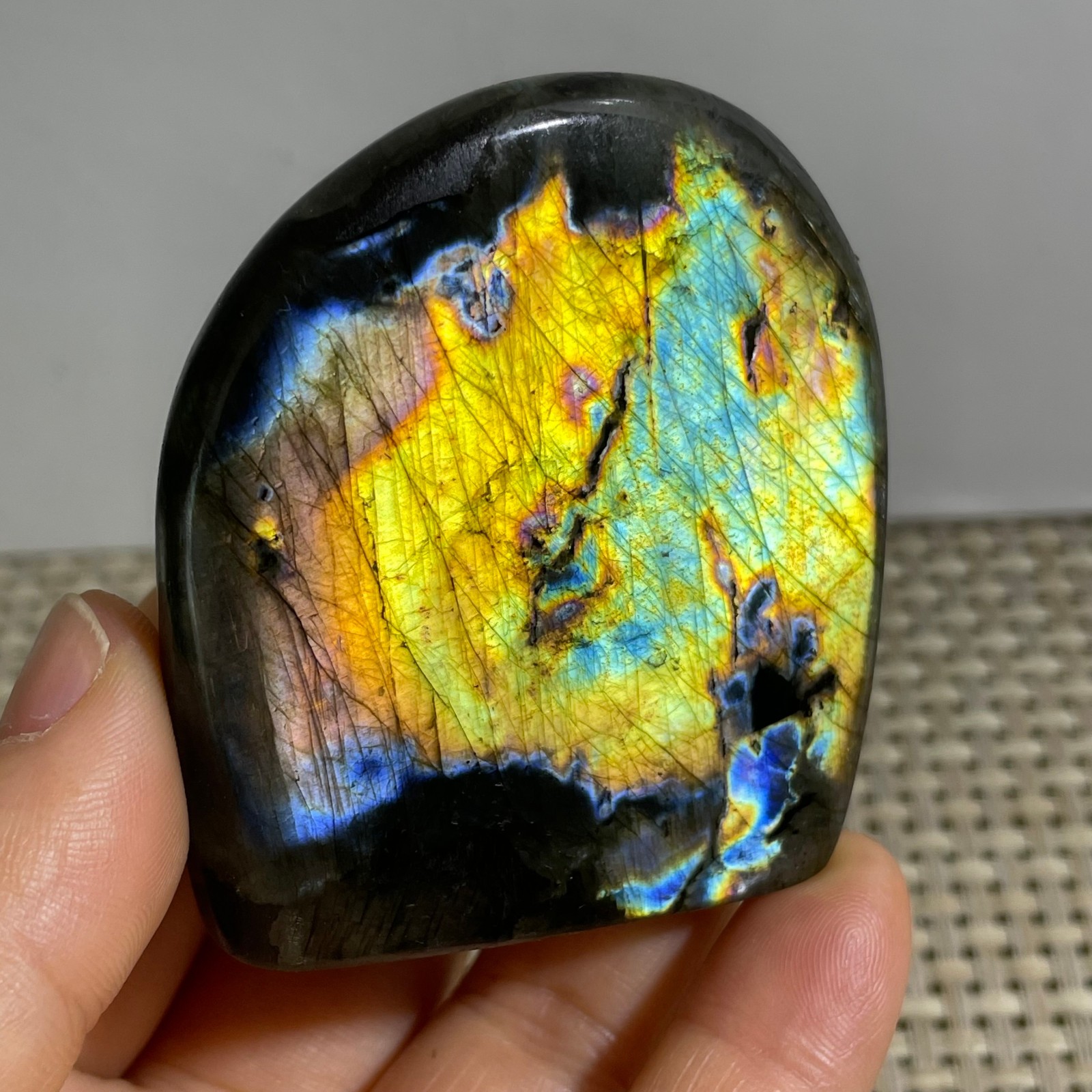 Natural Labradorite Crystal gemstone rough original Specimen 129g