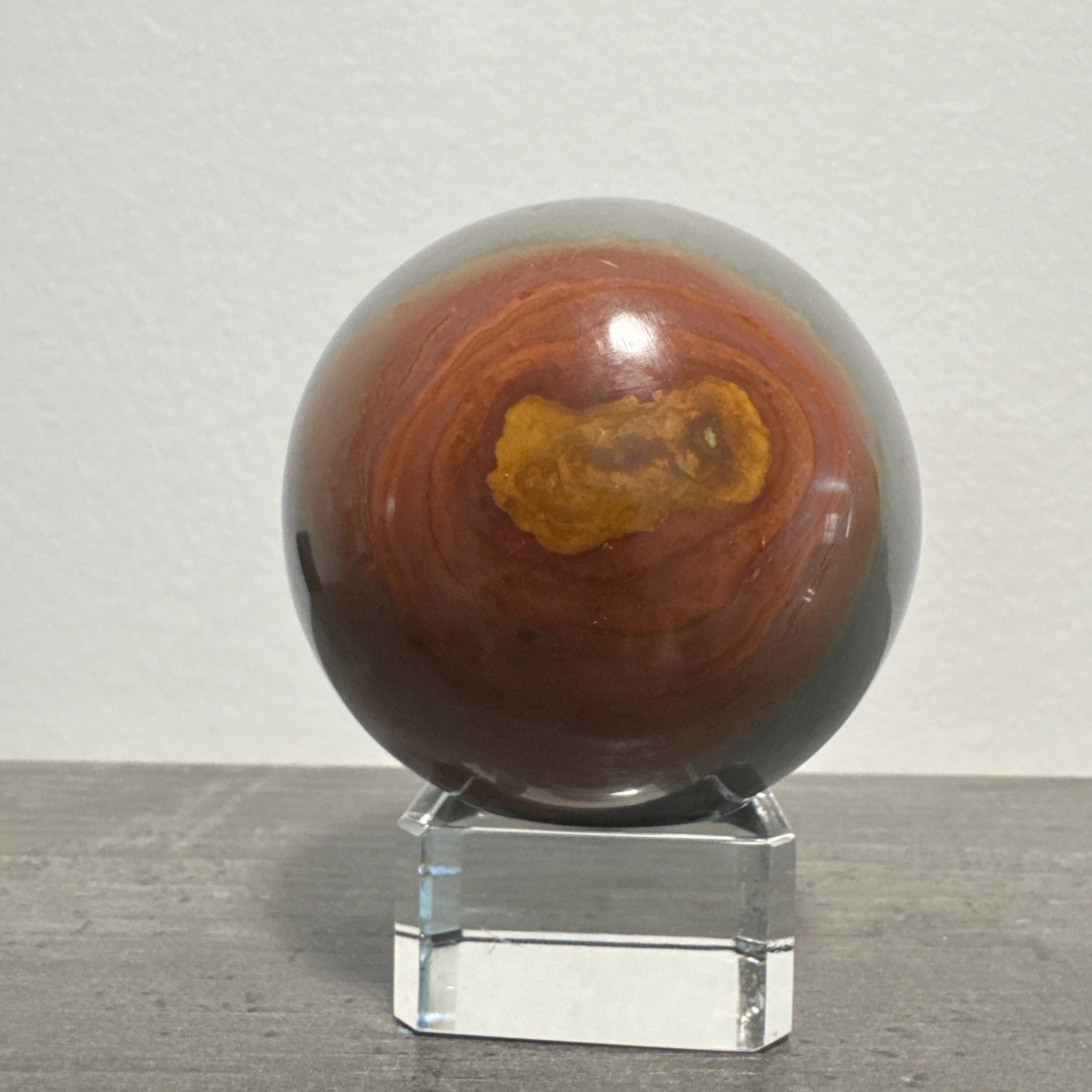 Polychrome Jasper Crystal Sphere 287 Grams 59 mm