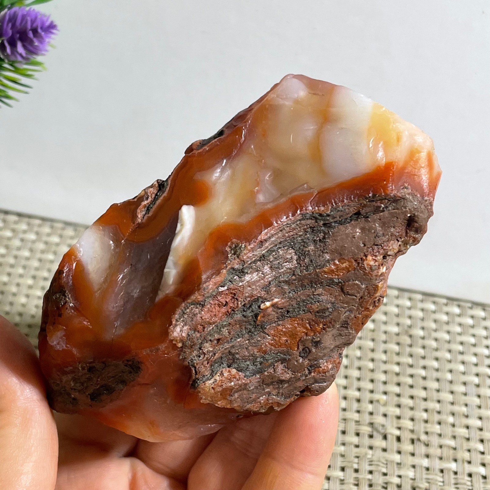 298g Raw Carnelian Stone Rough Red Agate Gemstone Mineral Specimen