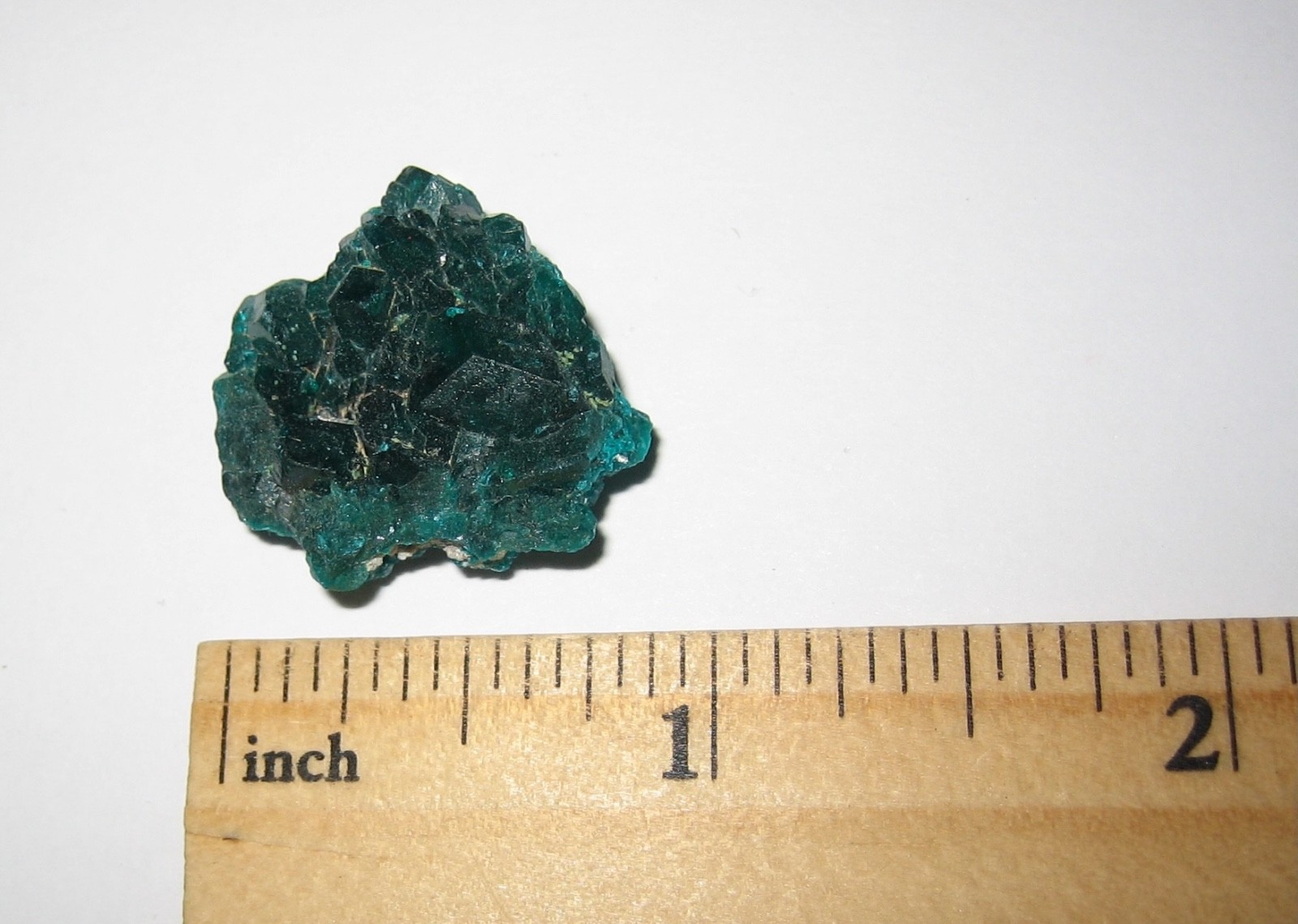 0.8″ BEAUTIFUL NATURAL ROUGH DIOPTASE CRYSTAL CLUSTER FROM THE CONGO 6.2grams *9