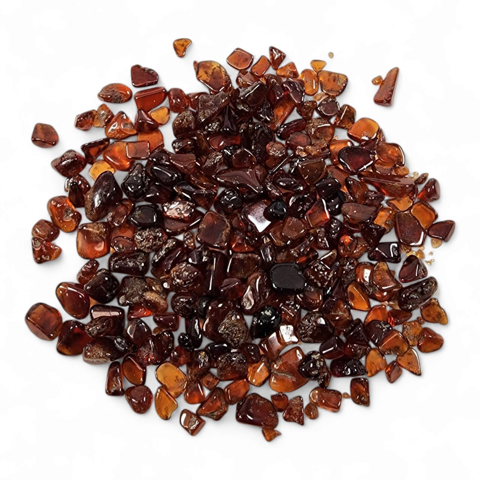 Orange Garnet Crystal Polished Stones Brazil 98.4 grams.
