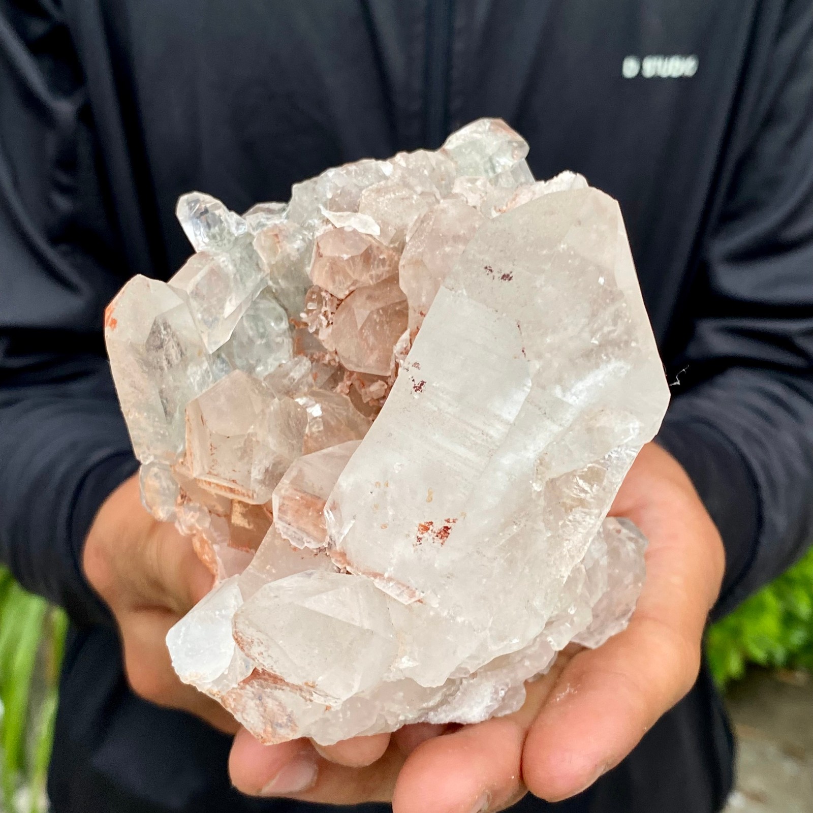 1.26LB A+++ Natural white Crystal Himalayan quartz cluster /mineralsls