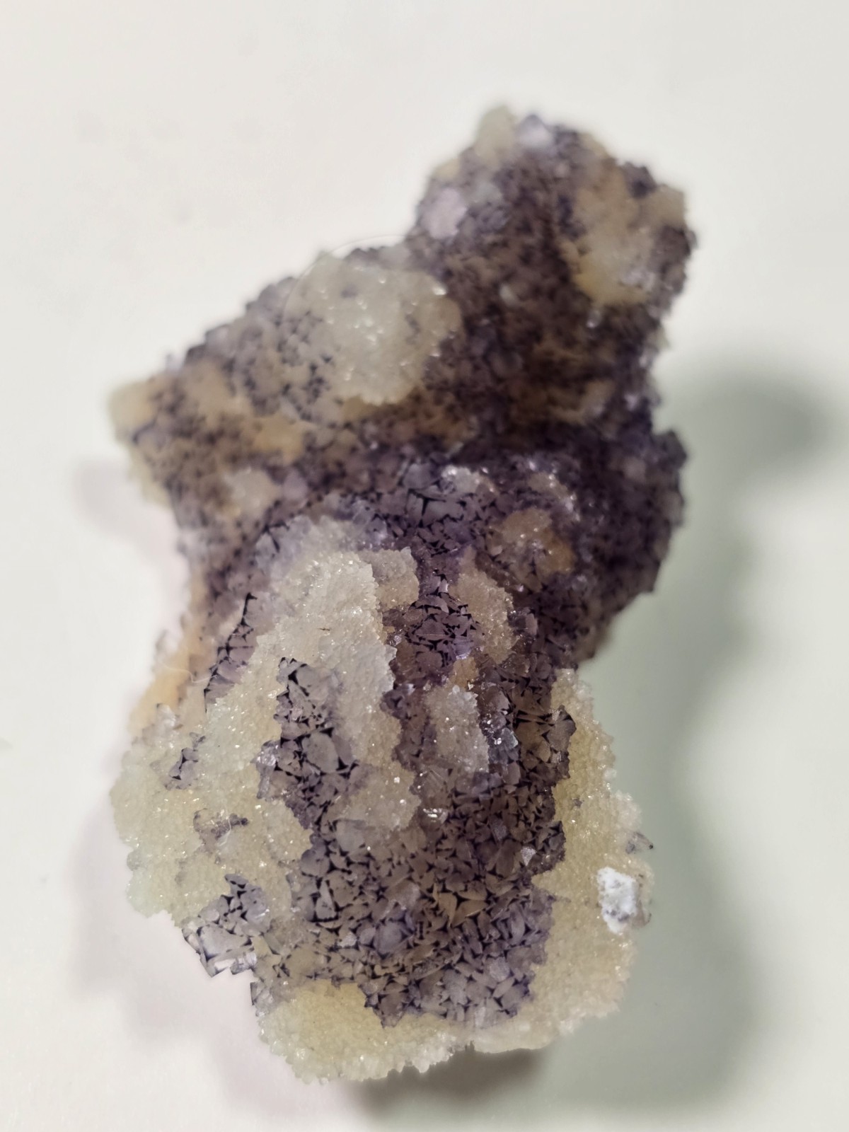 Purple Flourite QR Code Natural Genuine Specimen X4