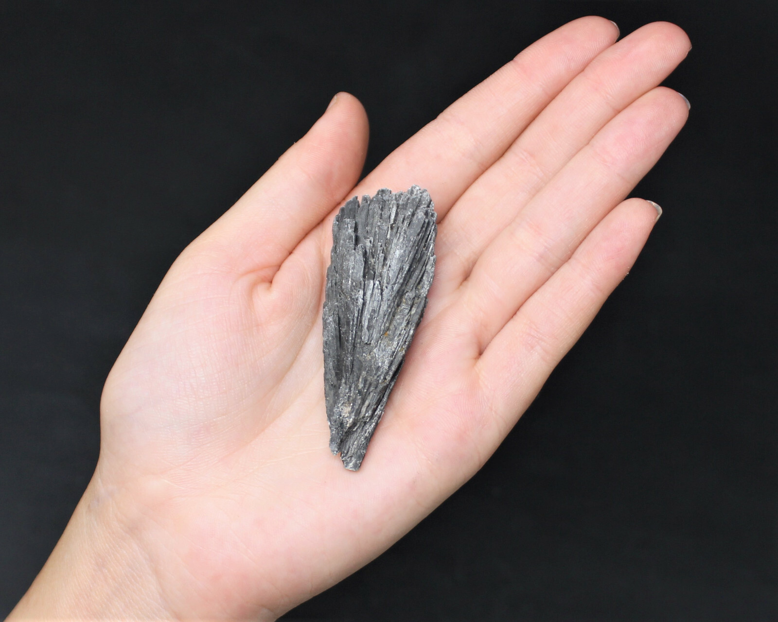 1 LARGE Black Kyanite Blade: Premium Quality Chunky Natural Rough Wand 2″ – 3″