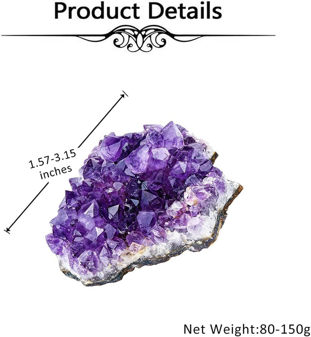 Natural Amethyst Geode Cave Healing Crystal Stones Rock Cluster Druzy Witchcraft