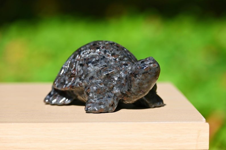 3.8″ Natural Yooperlite Tortoise Carved Reiki Healing Decor crystal Gift 1pc