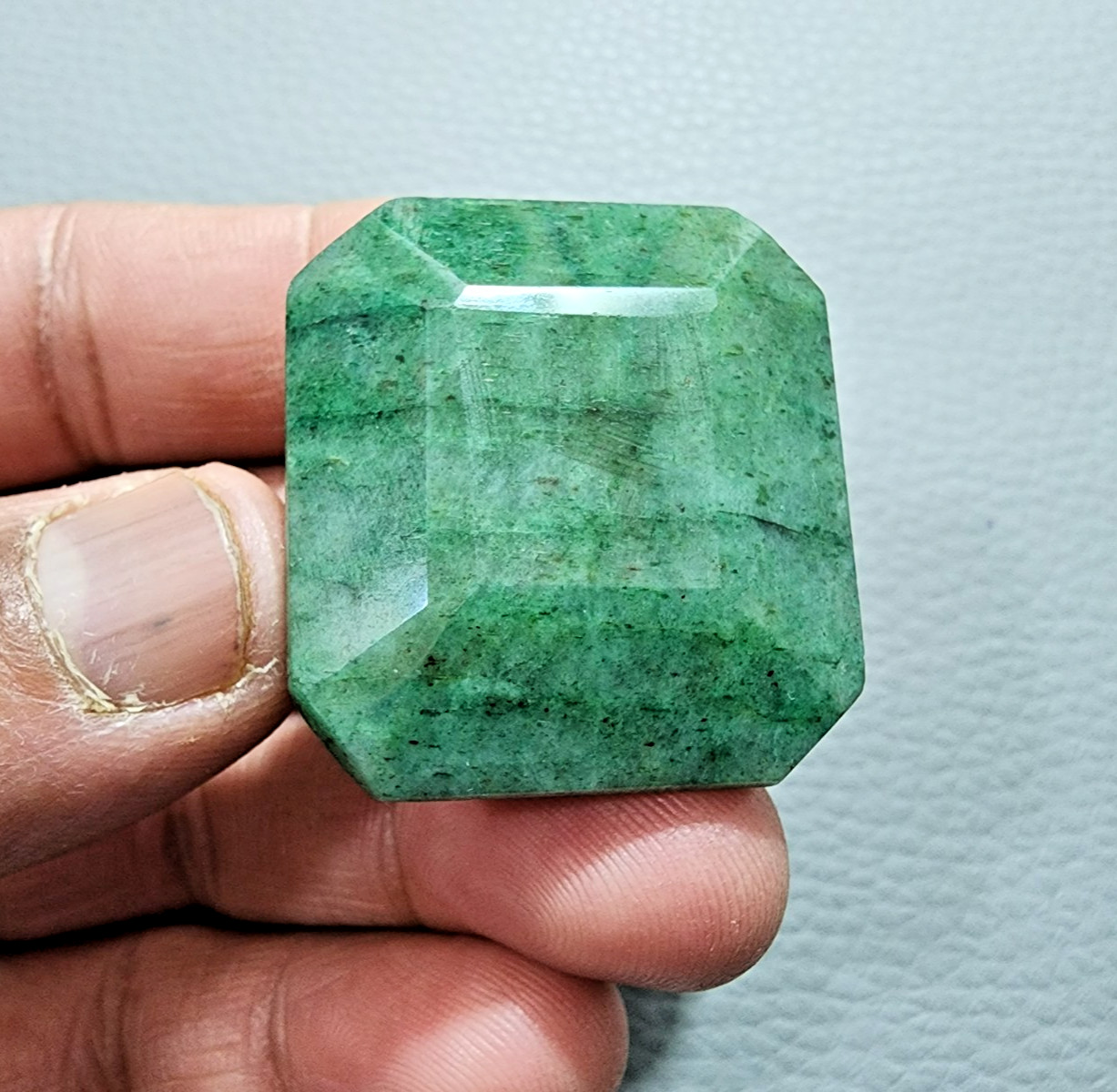 Awesome A+ Green Brazilian Emerald 167.85Ct Gemstone Emerald Cut Jewelry Making
