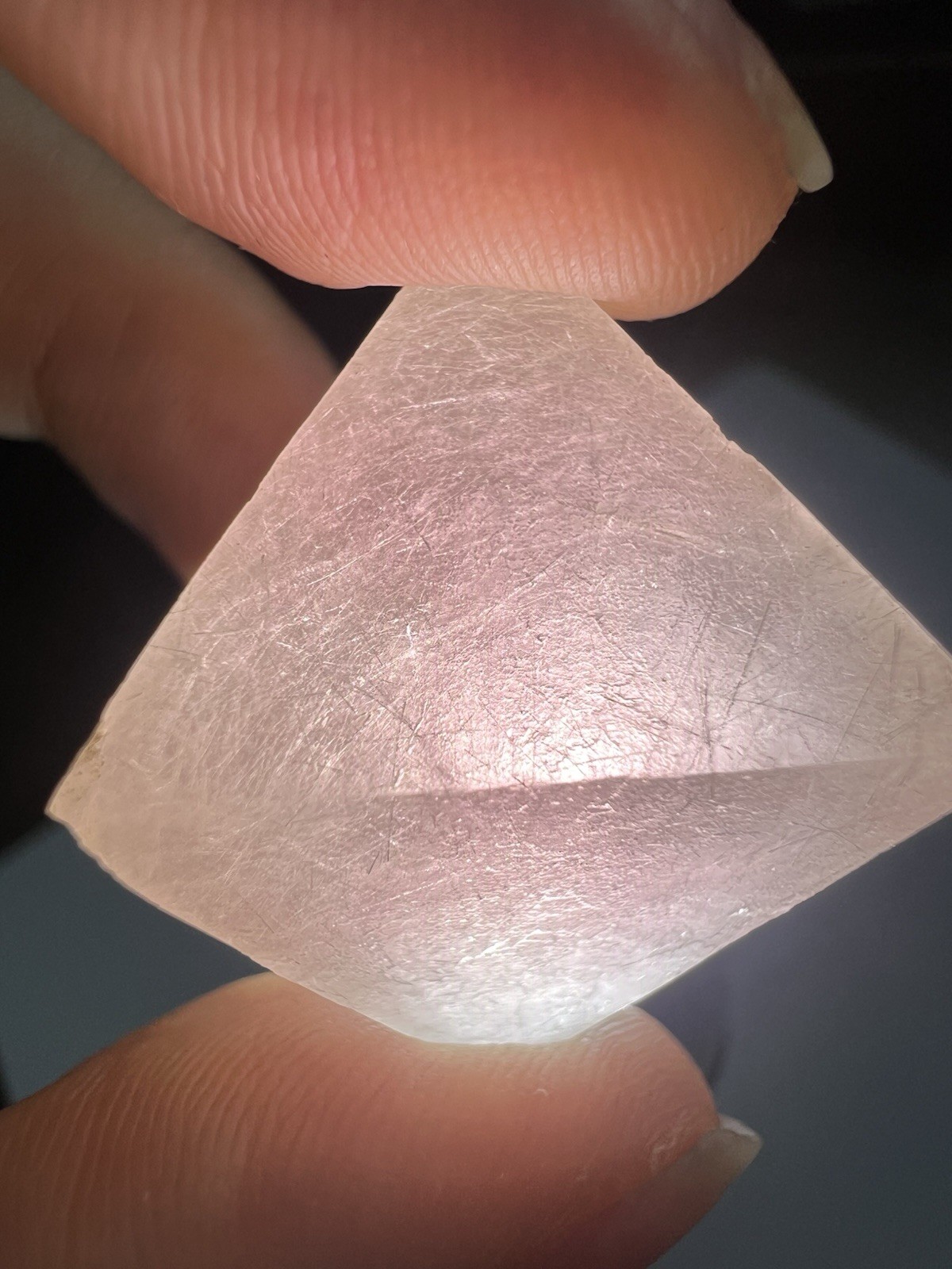 Pink Octahedral Fluorite From Inner Mongolia, China