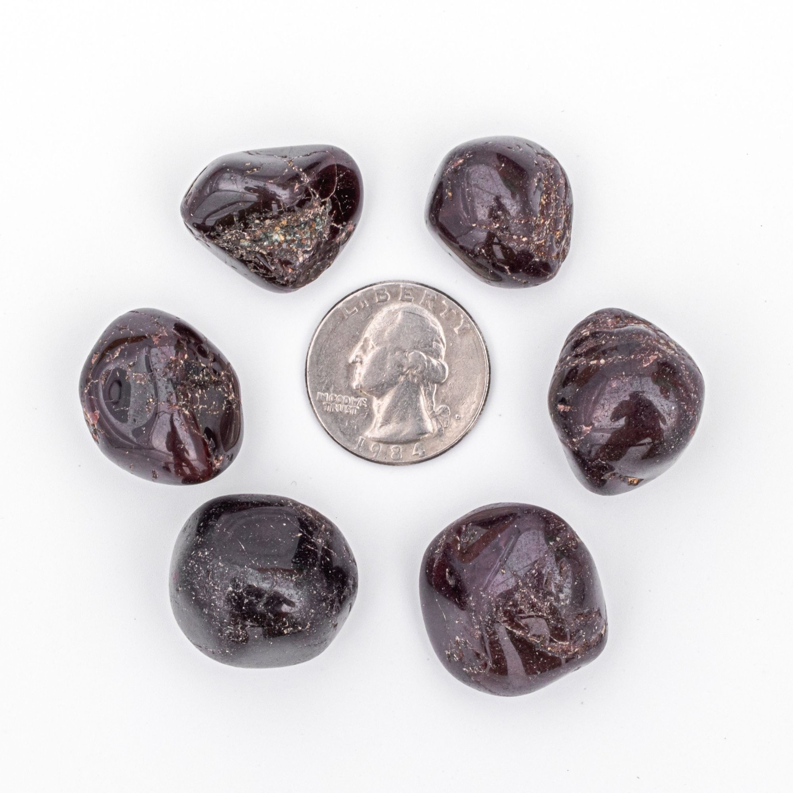 1 Stone Tumbled Garnet Gemstone Wire Wrapping Crystals for Jewelry Making Crafts