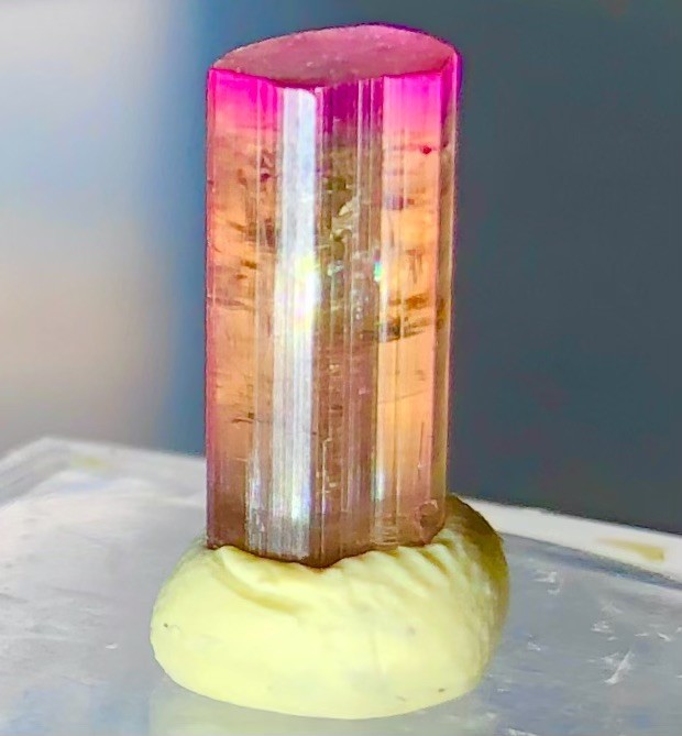 Rarest Translucent Untreated Purple Gold Tourmaline Crystal Raw Natural Specimen