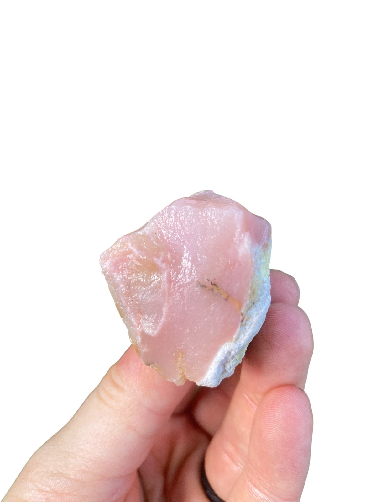 Raw Pink Opal Stone (0.5″ – 6″) Rough Natural Pink Opal Crystal from Peru