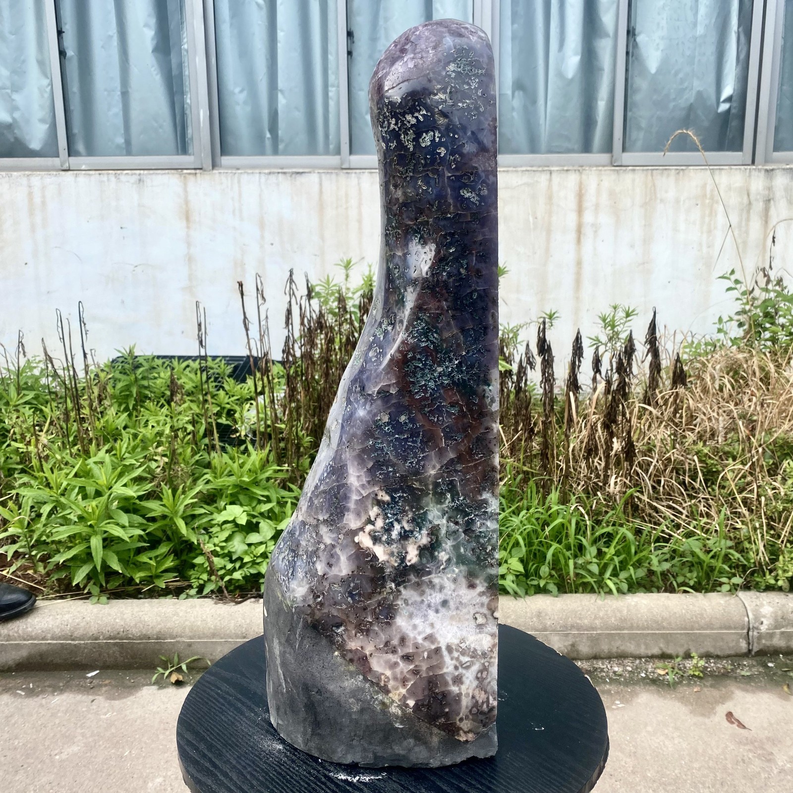 57LB Large Natural Amethyst Geode Cathedral Crystal Cluster Specimen Healing