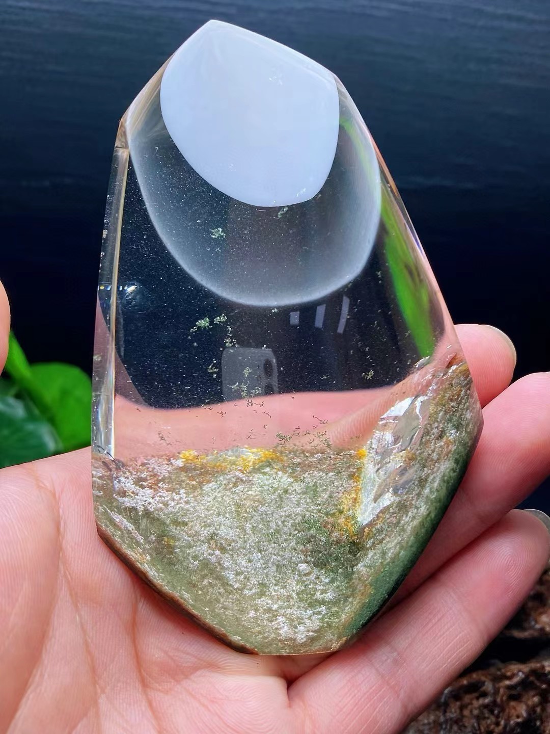 Rare Natural Ghost Phantom Crystal Quartz , 363g, 100% Eye Clean Flawless