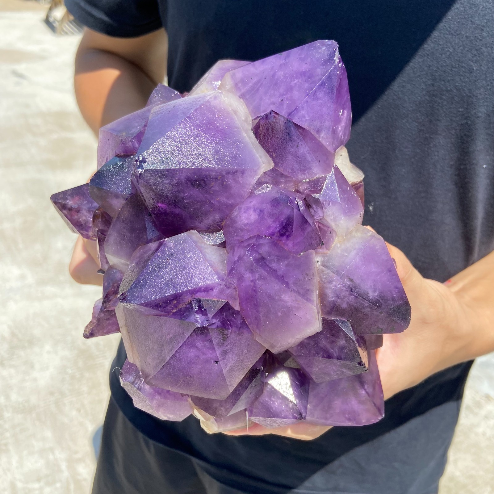 9.1lb Natural amethyst crystal cluster rough mineral specimen from Congo