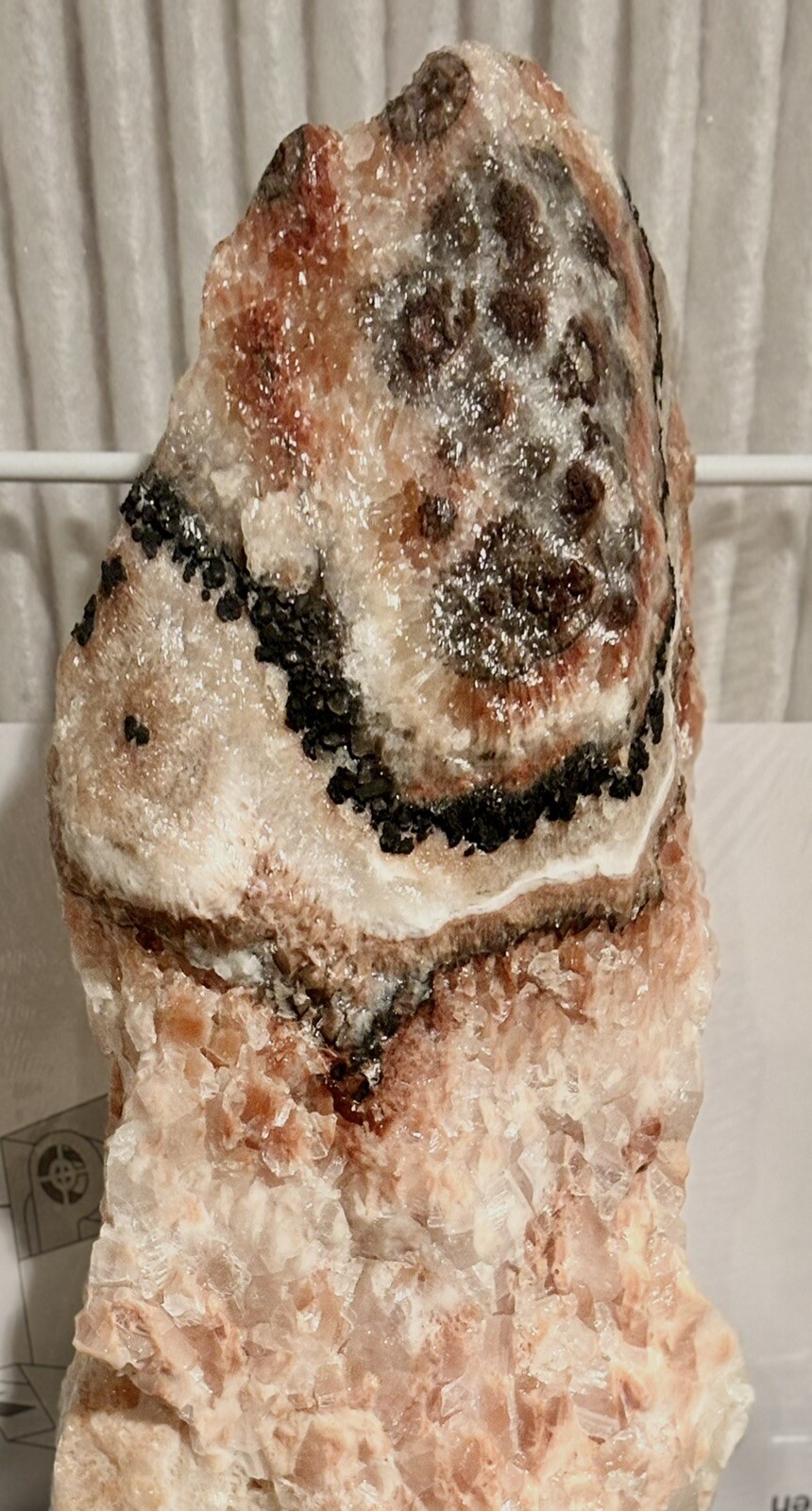 20 Pounds Multi Colored Calcite. 12 Inches Tall 9 Inches Wide 3 1/2 Inches Thick