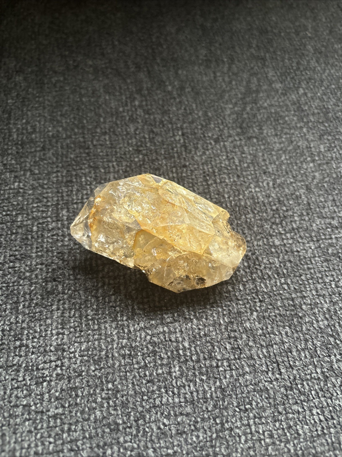Herkimer Diamond Quartz Crystal “Golden Healer” 2.75in x 1.75in, 3.8oz