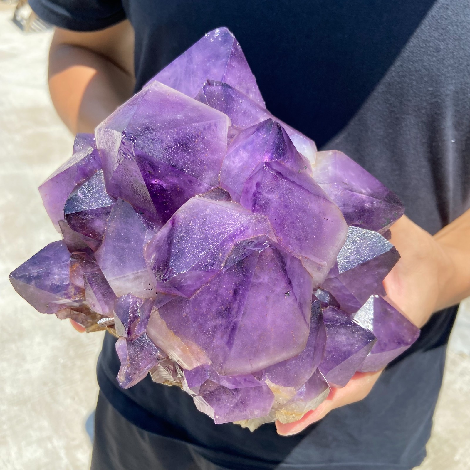 9.1lb Natural amethyst crystal cluster rough mineral specimen from Congo