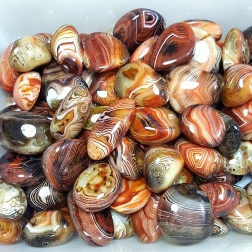 1KG Banded agate Madagascar,send randomly xlarge tumbled beautiful patterns