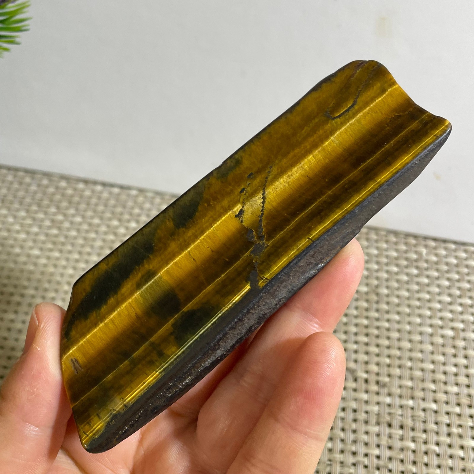 80g Natural tiger’s-eye Rough Raw Stone Rock Specimen Reiki healing