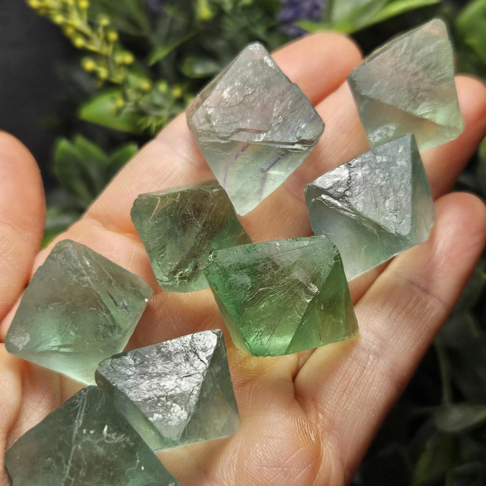 Green Fluorite Octahedron (.75-1″)