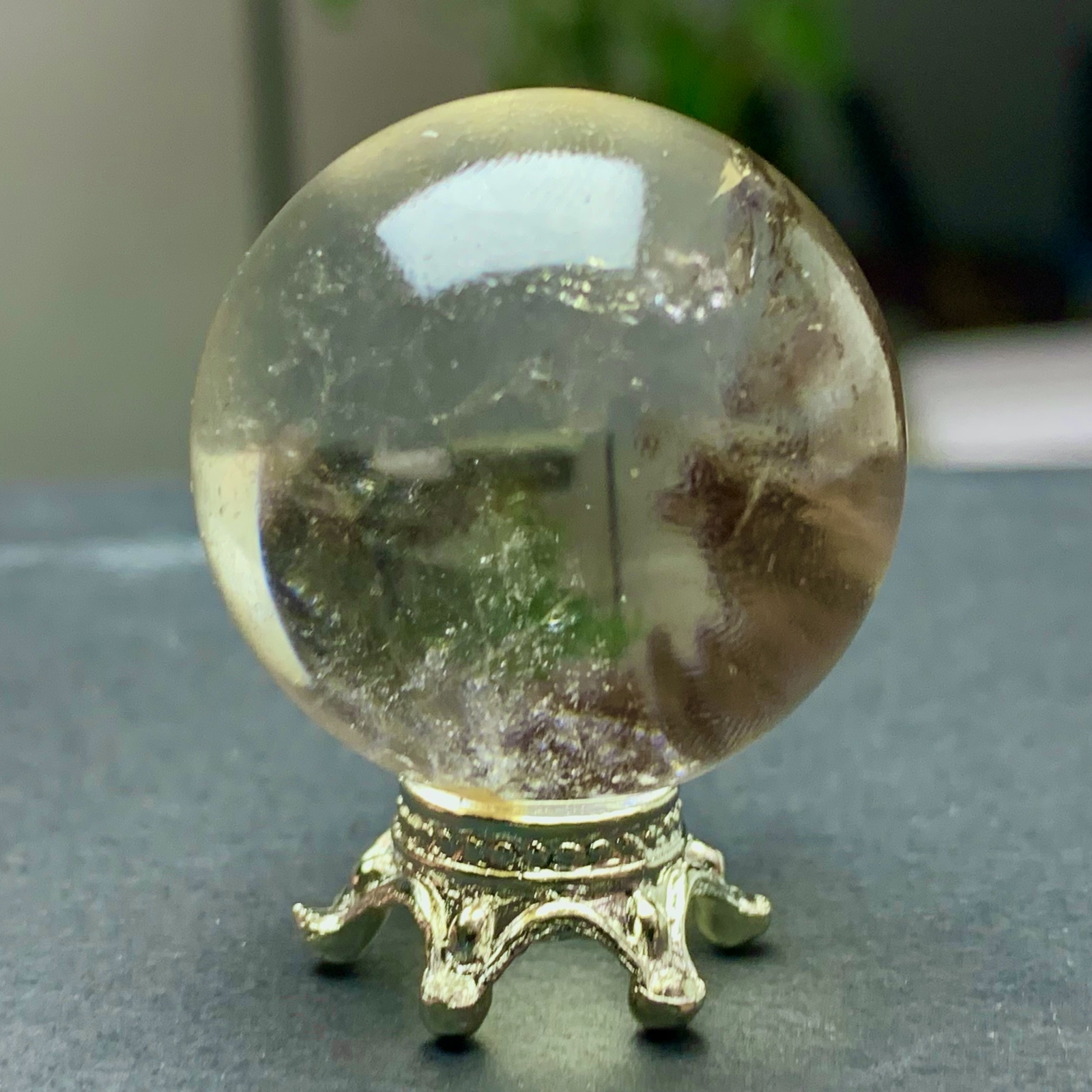 29G Natural Beautiful Higher Quality Garden Quartz Crystal Sphere Restoration