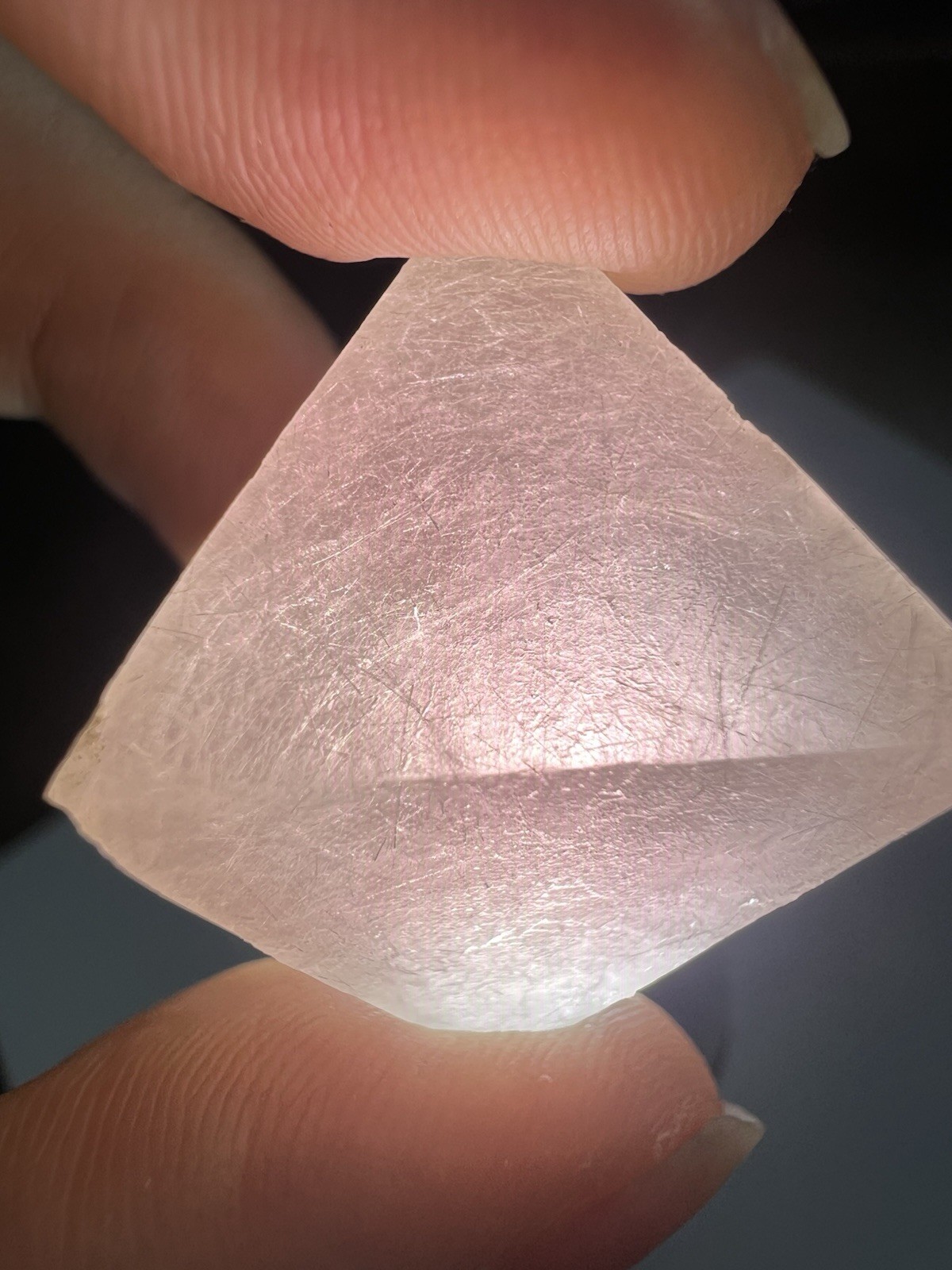 Pink Octahedral Fluorite From Inner Mongolia, China