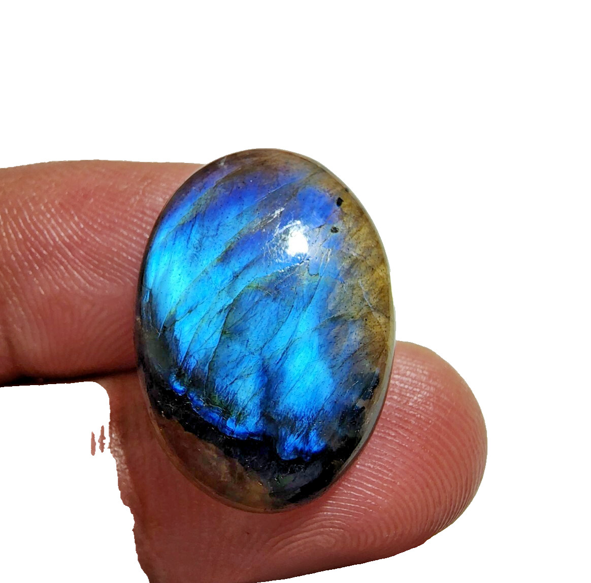 27 Crt Outstanding Labradorite Cabochon Gemstone Oval Shape Jewelry For Making