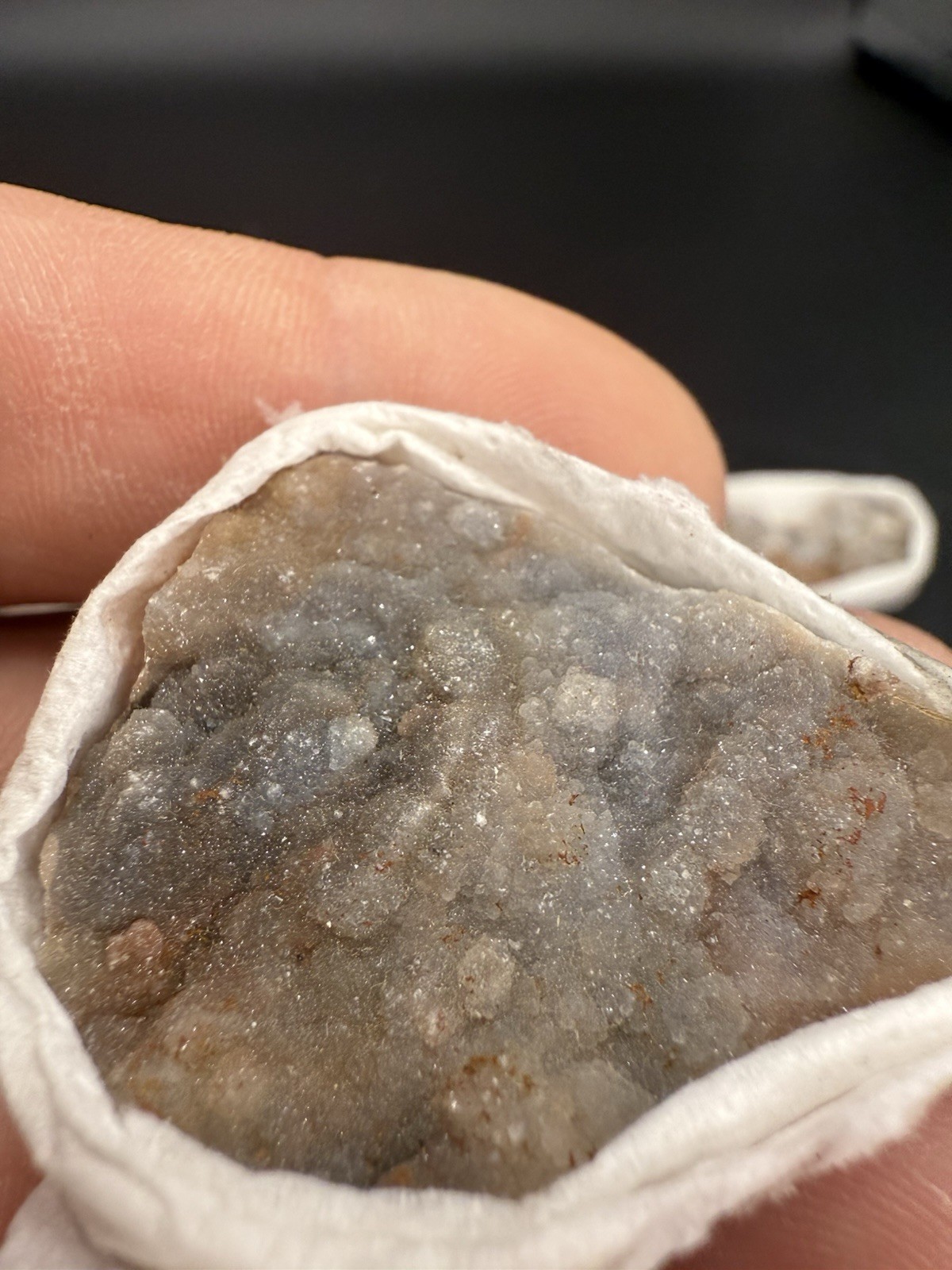 Amazing Chalcedony Flat 8 Pieces!!The Whole Box! Quartz ,Crystals ,Minerals,Gift
