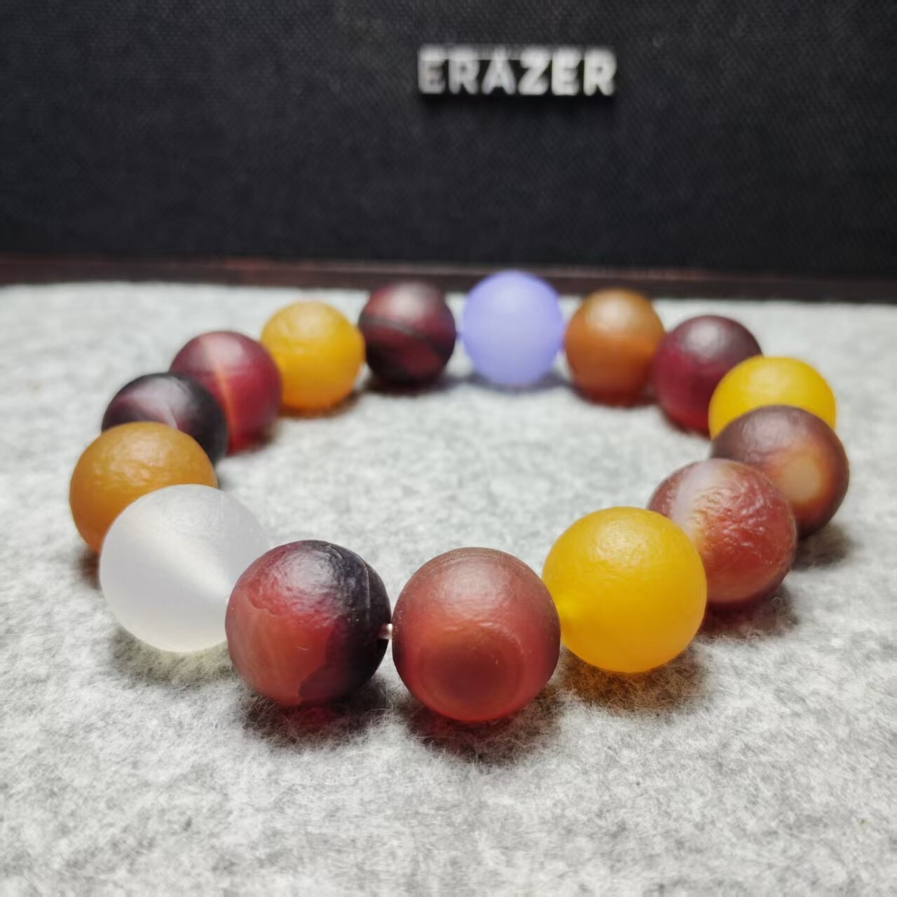 14mm 1pcs Natural Color Gobi Agate Eyes Agate/stone Madagascar Beads Bracelet