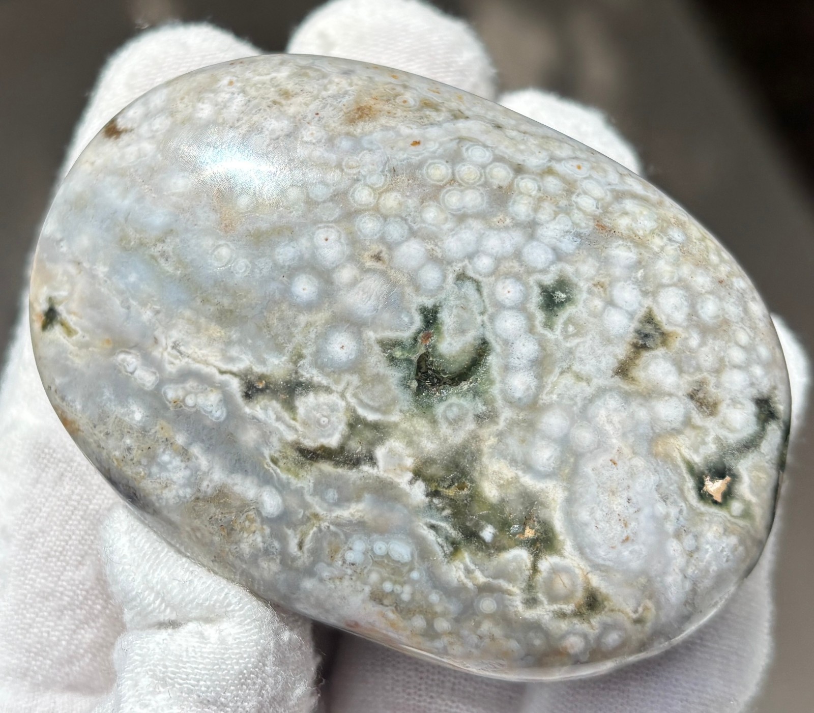 USA SALE 204g LOT OCEAN JASPER OJ PALMSTONE PALM STONES PALM STONE RED VEINLESS