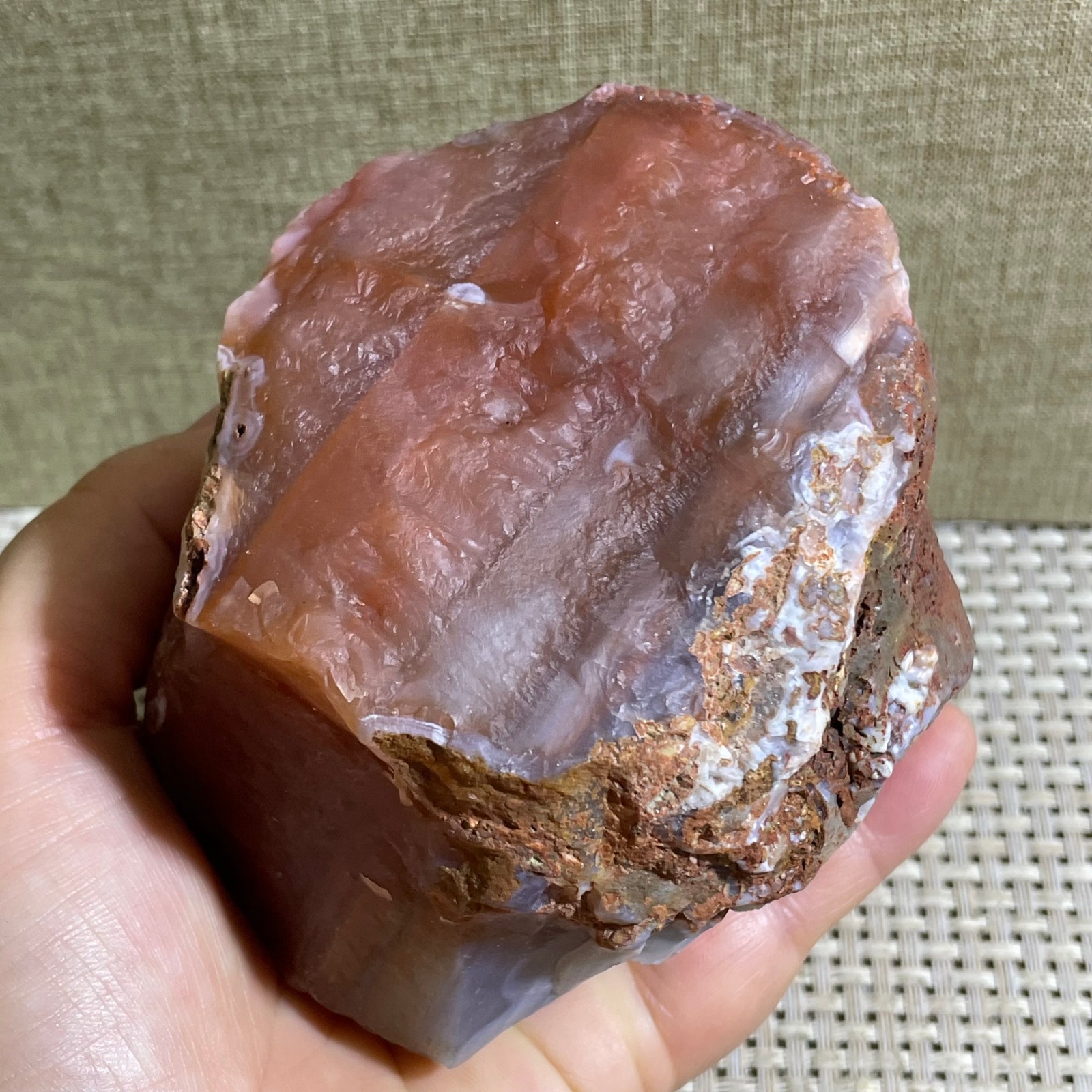 715g Raw Carnelian Stone Rough Red Agate Gemstone Mineral Specimen