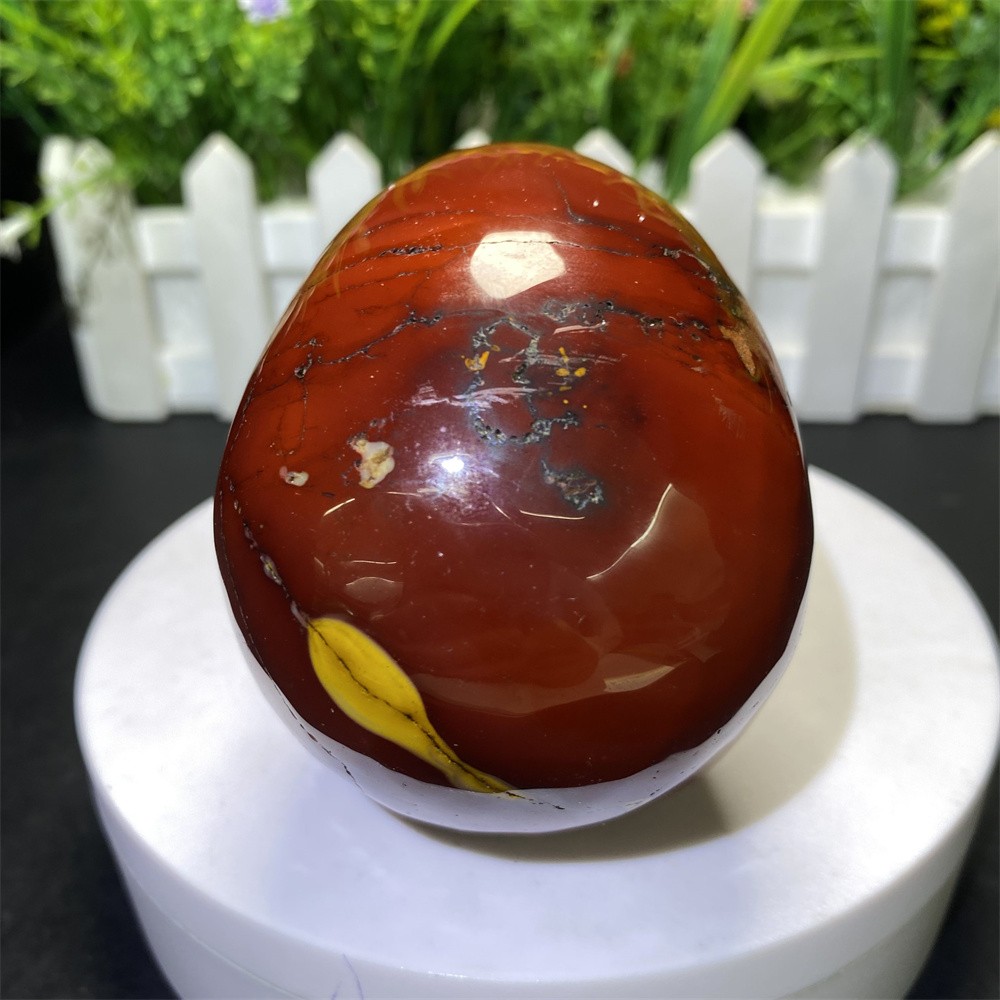 1.3LB 3.7″Natural Mookaite Jasper Skull Statue Crystal Carved Reiki Heal Decor