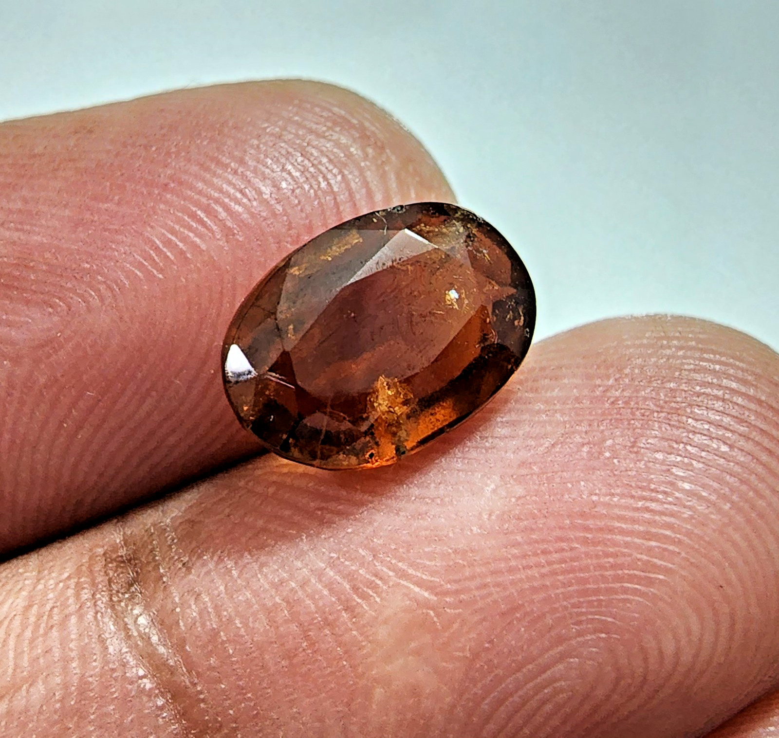 Fine Quality Hessonite Garnet 5.19 Ct Oval Faceted Natural Loose Gemstone