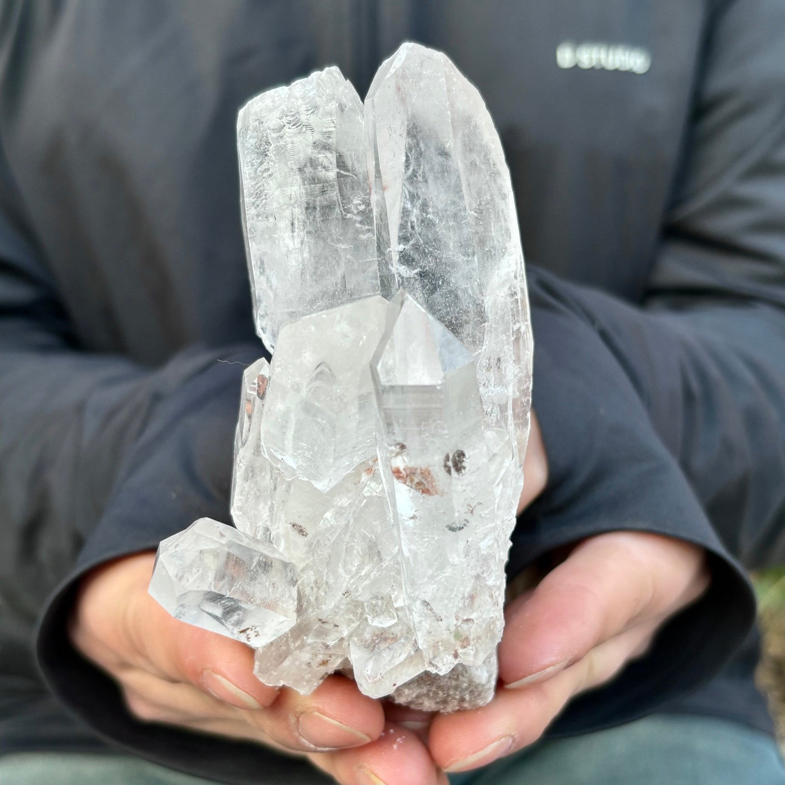 290G Natural white Crystal Himalayan quartz chunk mineralsls Specimen