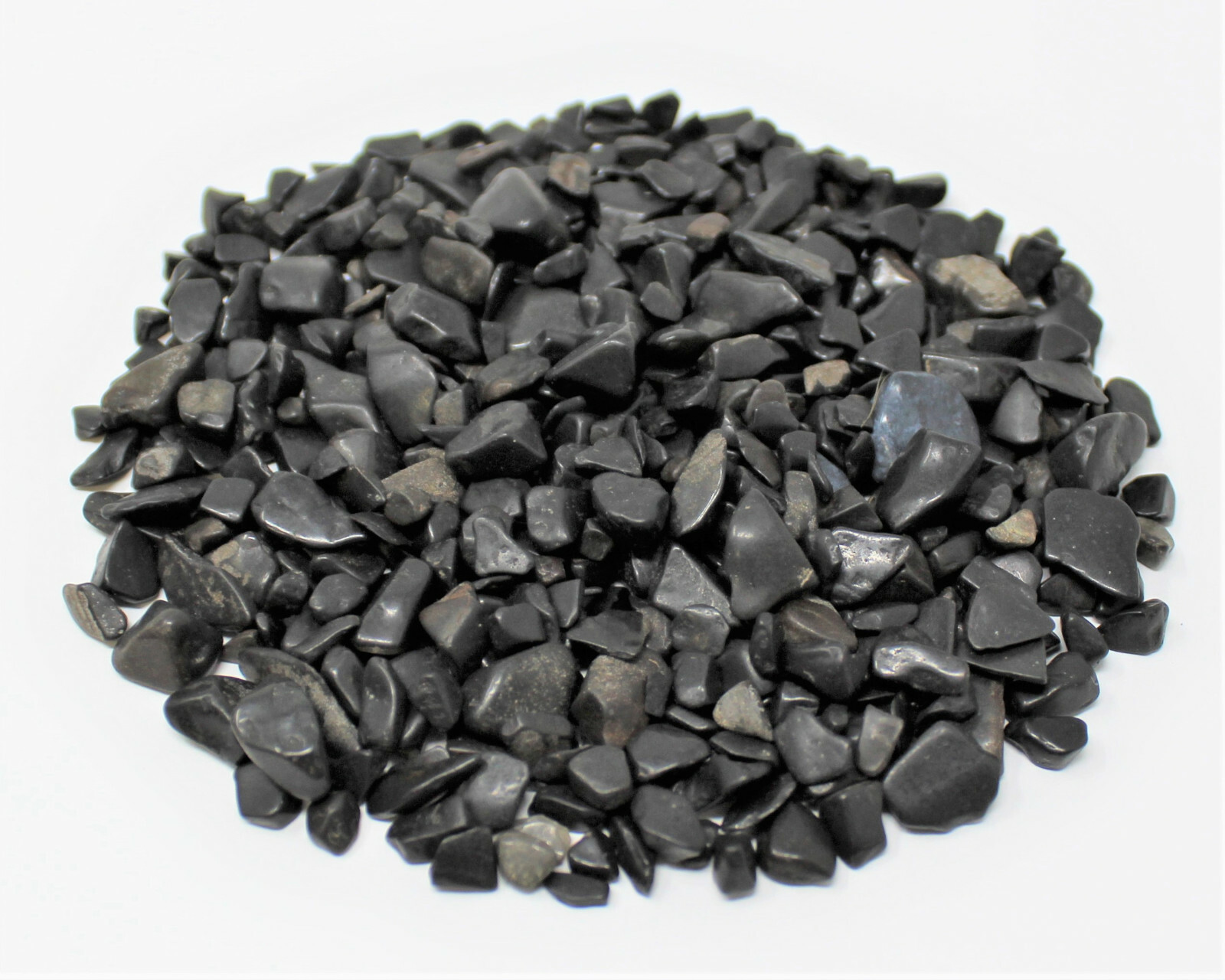 Black Tourmaline Semi Tumbled Gemstone Mini Chips 4-15 mm, ‘A’ Grade Bulk Lot