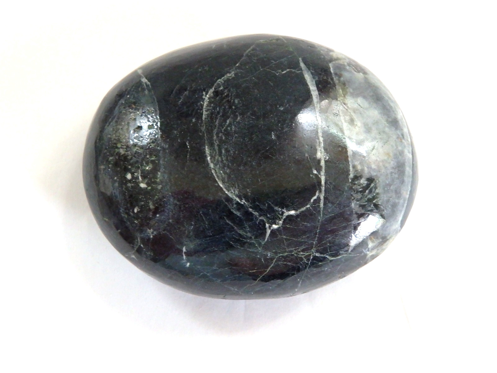 Crystal Tourmaline & Feldspar $ 18 Palm Stone Polished 81 grams Polished