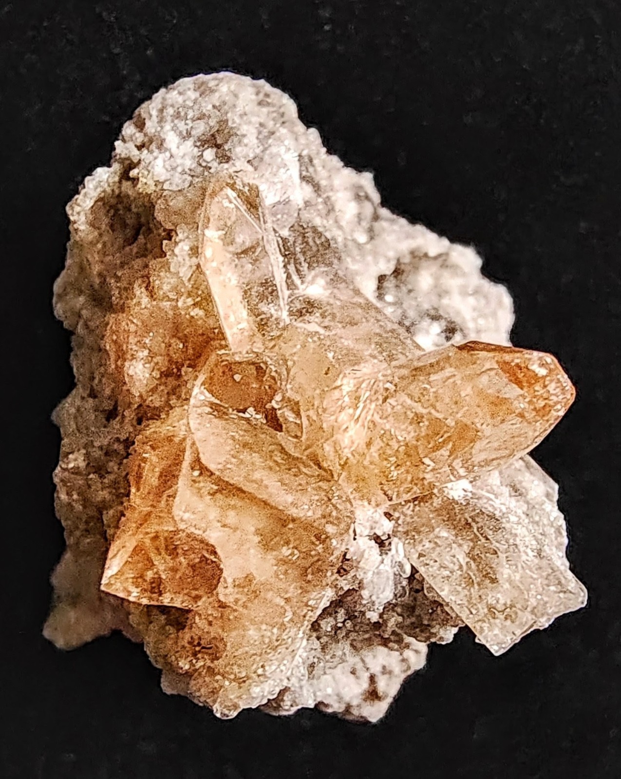 NATURAL GEM TOPAZ ON MATRIX MINI CRYSTAL CLUSTER