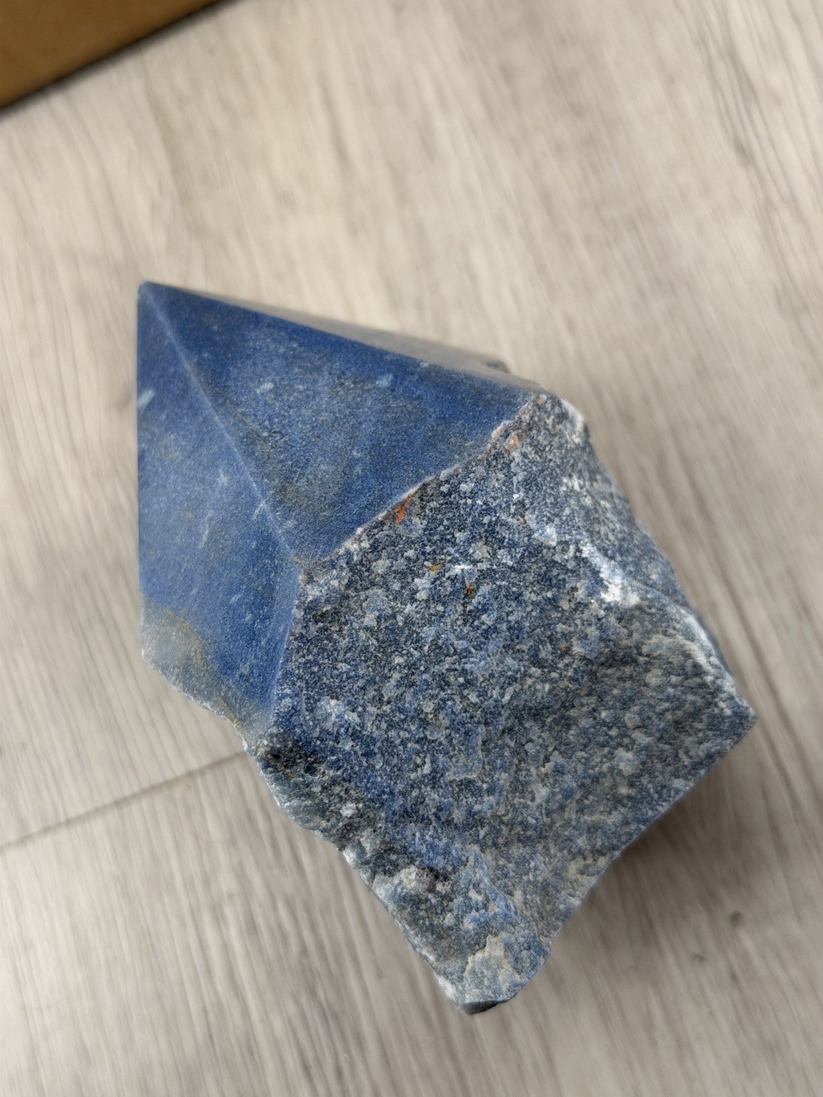 Natural Blue Aventurine Crystal Wand Irregular Quartz Column 1.7Lb
