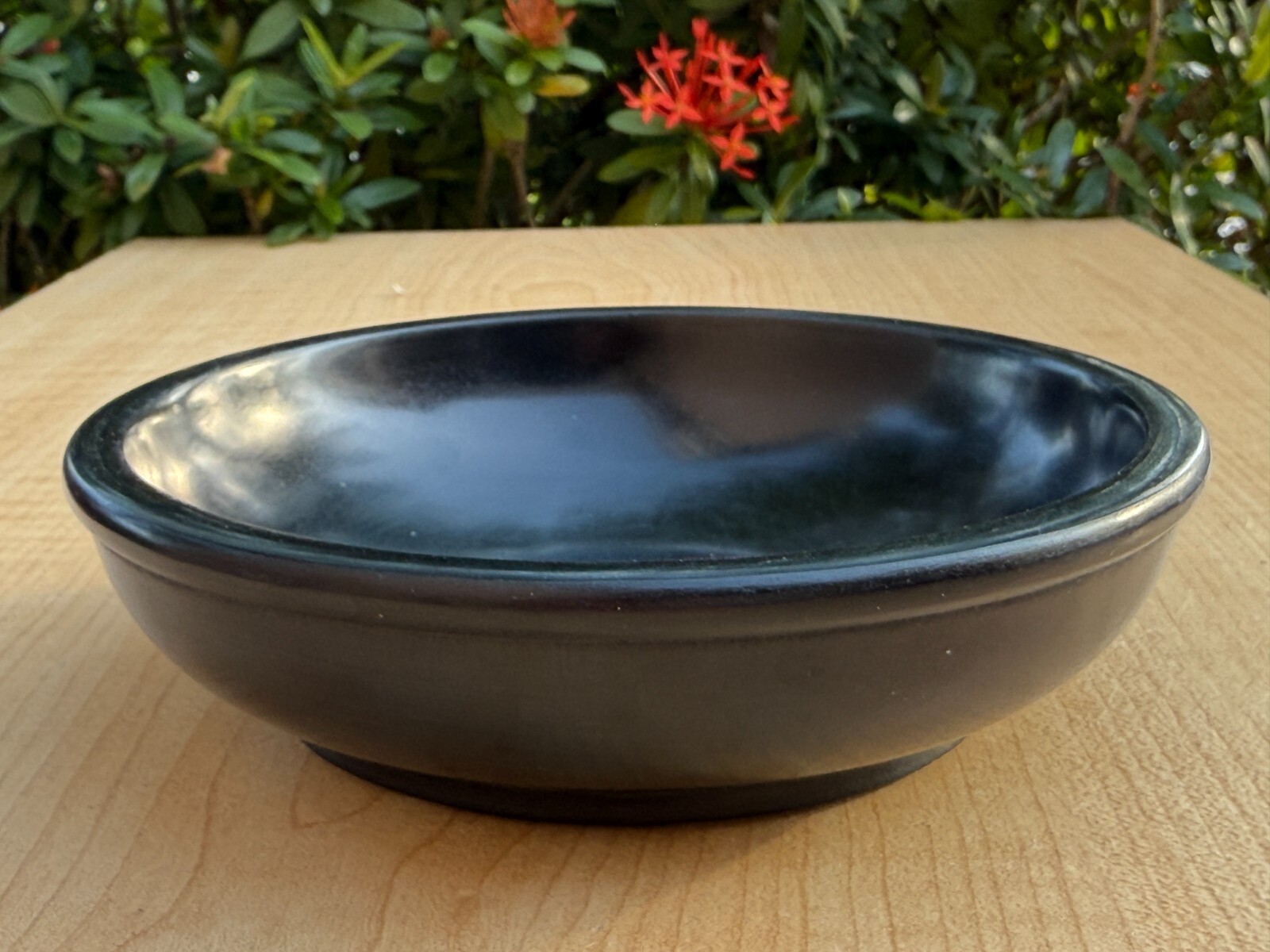 Large Black Soapstone Scrying Bowl – 6″ Smudge Bowl & Incense Burner