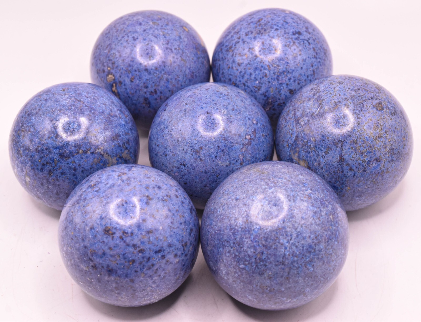 2″ Blue Dumortierite Sphere Polished Natural Gemstone Crystal Mineral Peru (1PC)